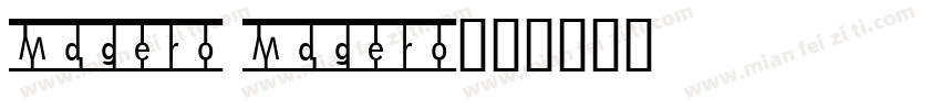 Magero Magero字体转换